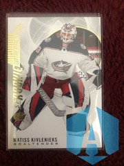 2020-21 Upper Deck SP Rookie Authentics Matiss Kivlenieks Columbus Blue Jersey #102